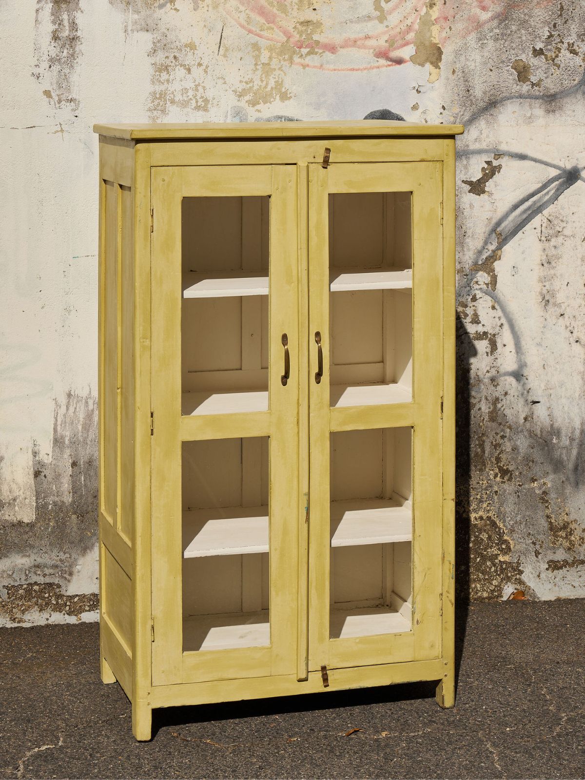 Vintage Yellow Cabinet
