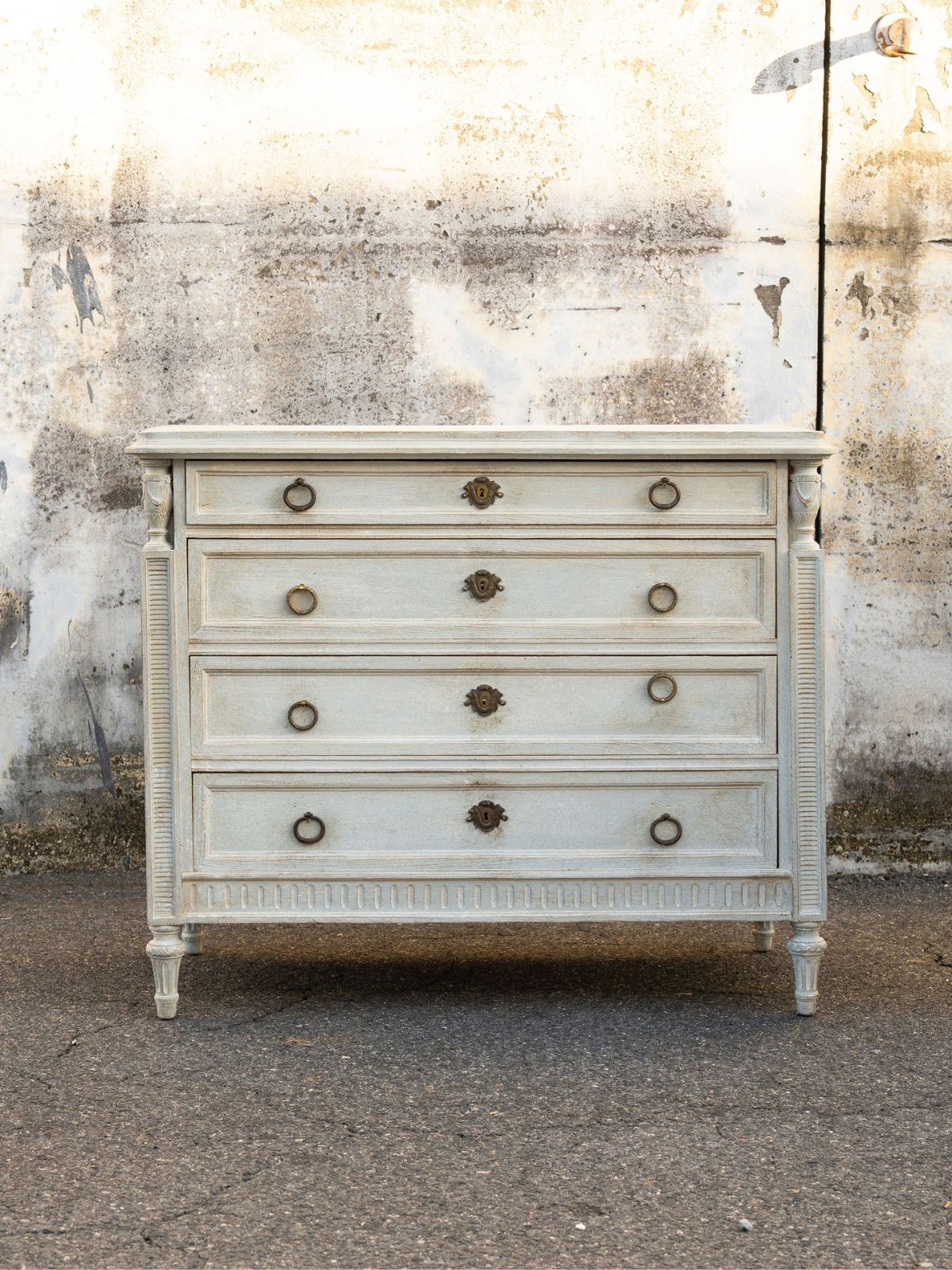 Continental Swedish Painted Chest of Drawers
