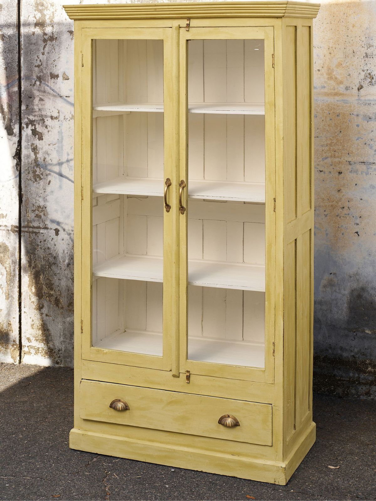 Vintage Yellow Cabinet