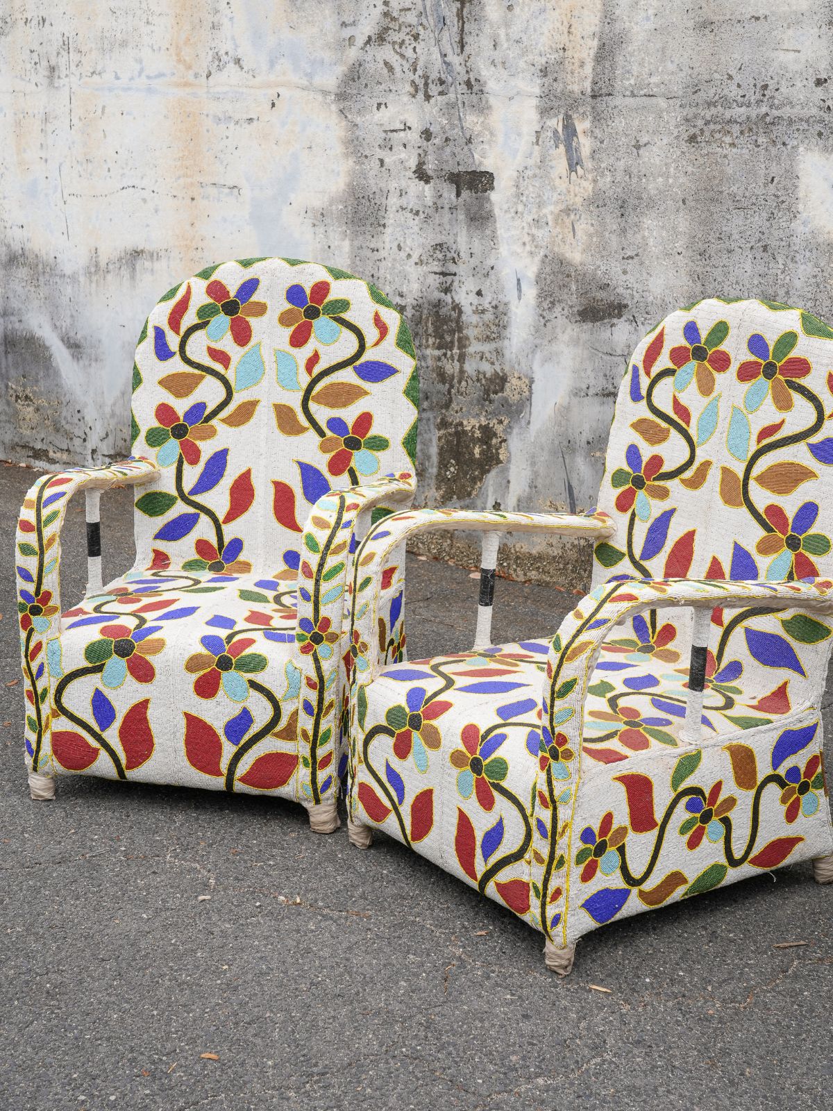 Yoruba Beaded Chair