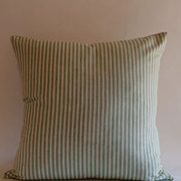Dia Sage Block-Printed Pillow Cover