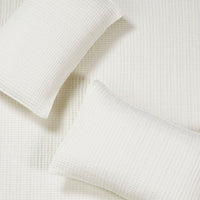 Mills Waffle Quilt Set, Cream