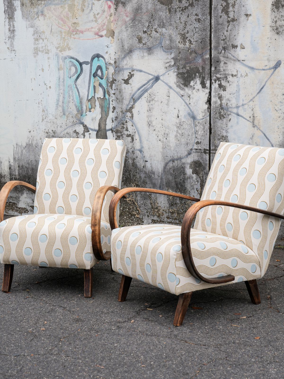 Halabala Chair in Blockshop Juggle