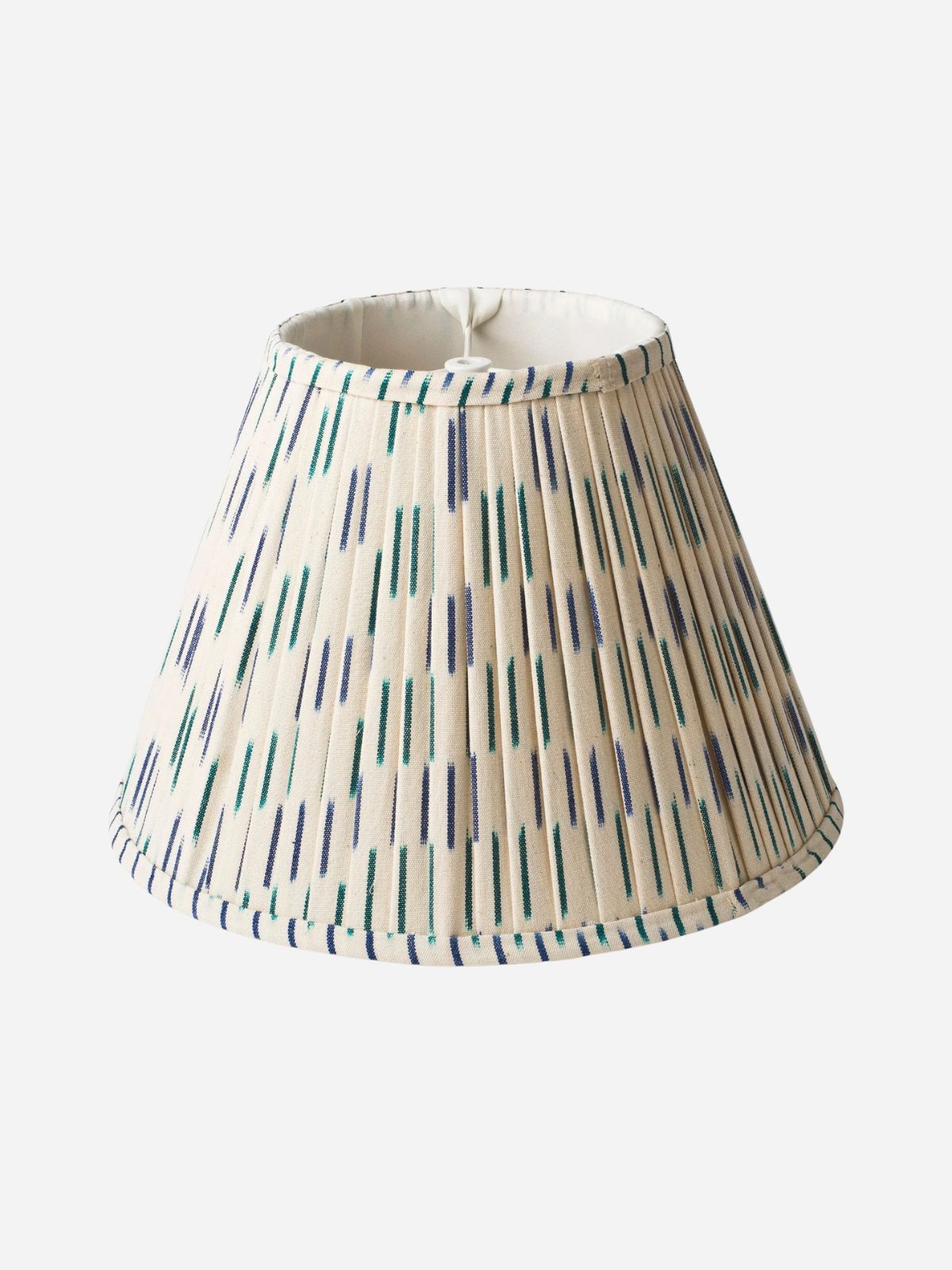 Blue Ikat Pleated Lampshade