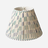 Blue Ikat Pleated Lampshade