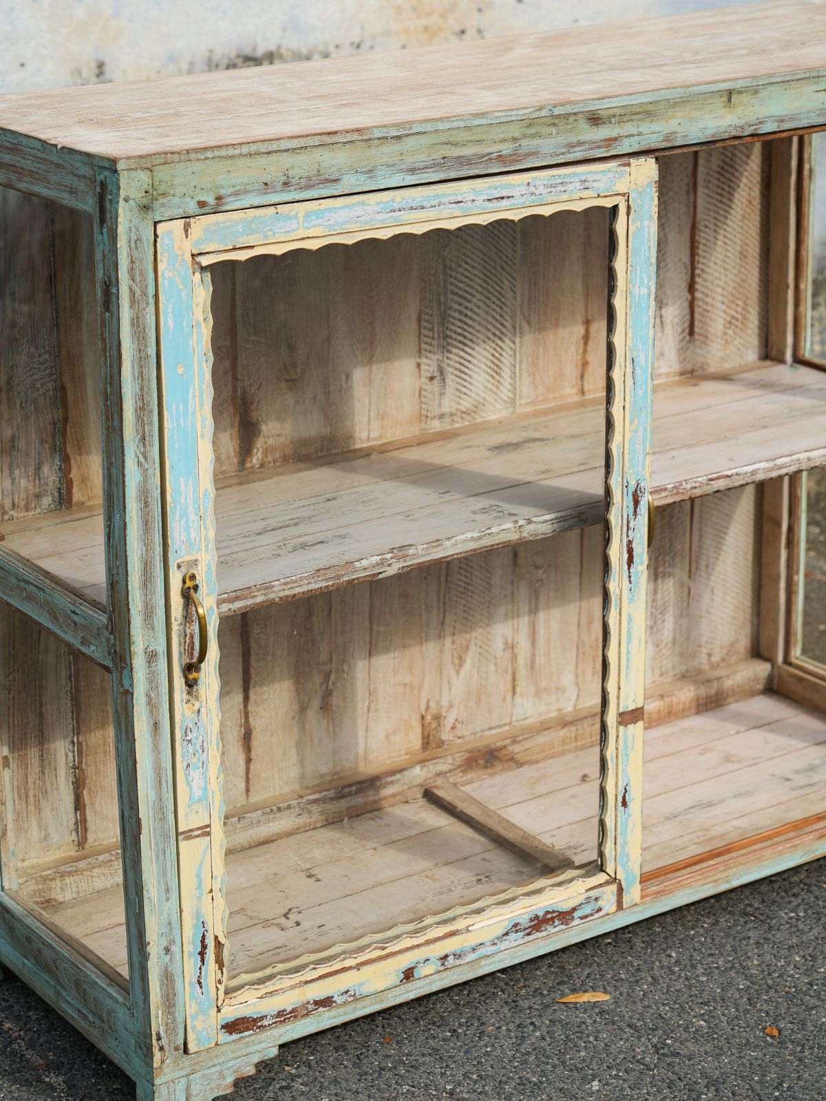 Blue Showcase Cabinet