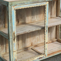 Blue Showcase Cabinet