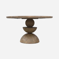 Knox Round Dining Table, Antique Natural