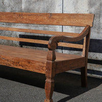 Antique Teakwood Javanese Bench