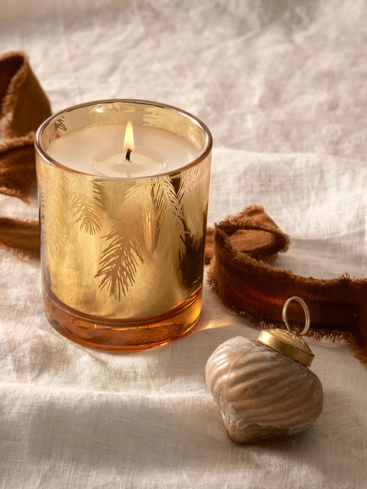 Frasier Fir Gilded Gold Poured Candle