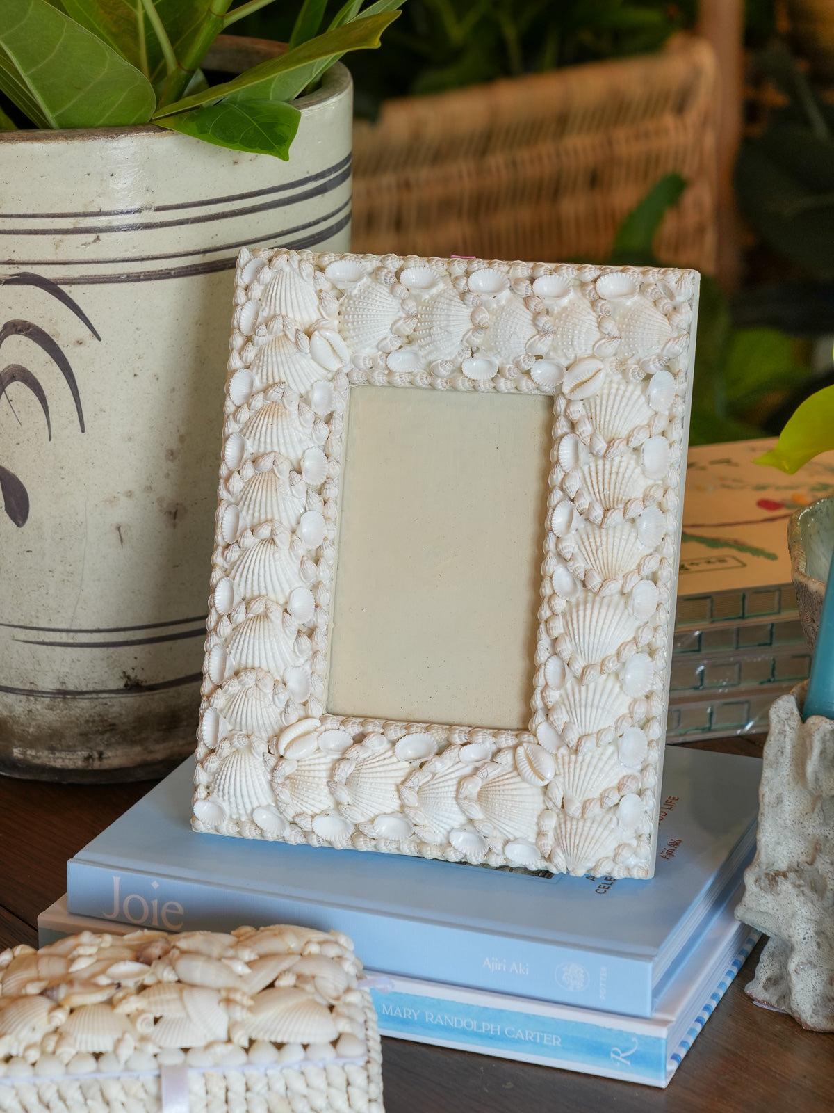 White Shell Frame