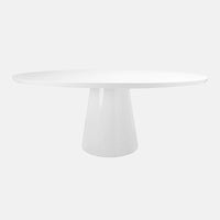 Jefferson White Oval Table