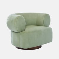 Ollie Leather Swivel Chair