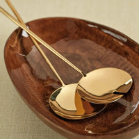 Polished Gold Server Set