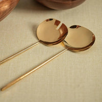 Polished Gold Server Set