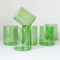 L'Avenue Fern Green Glass Tumbler, Set of 6