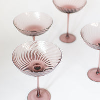 Optic Lilac Savory Cocktail Glass, Set of 4