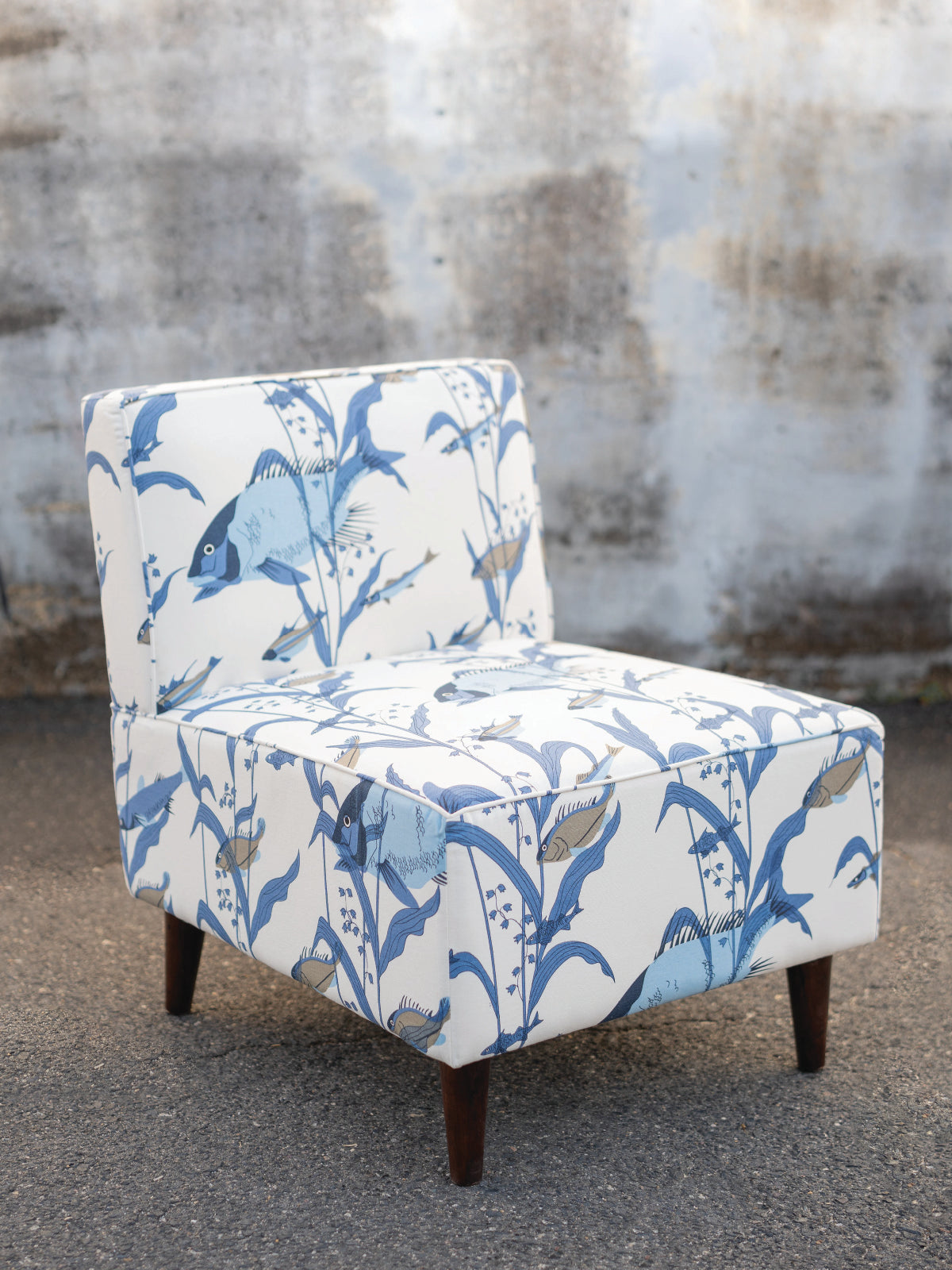 Slipper Chair Edo Blue