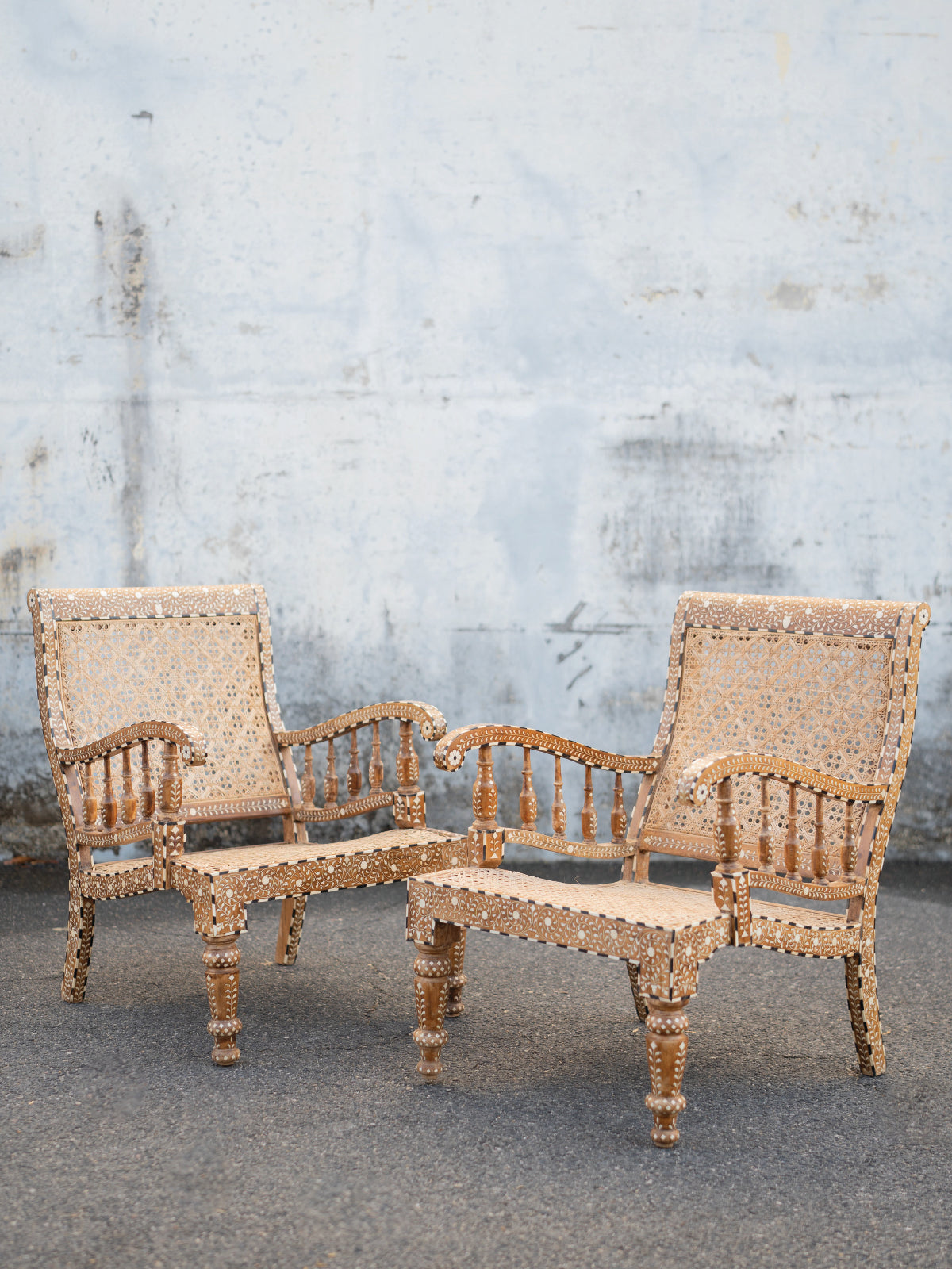 Bone Inlay Arm Chair