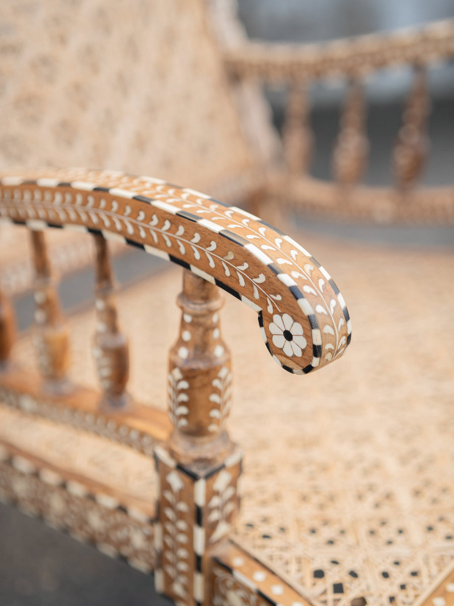Bone Inlay Arm Chair – Celadon at Home