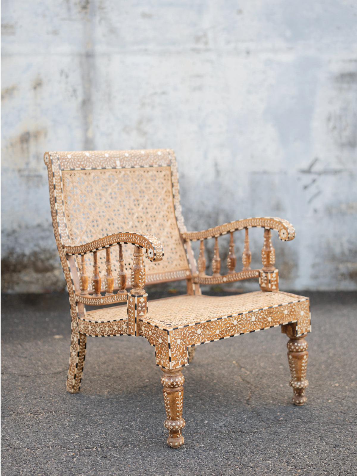 Bone Inlay Arm Chair