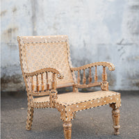 Bone Inlay Arm Chair