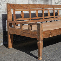 Antique Teakwood Javanese Bench