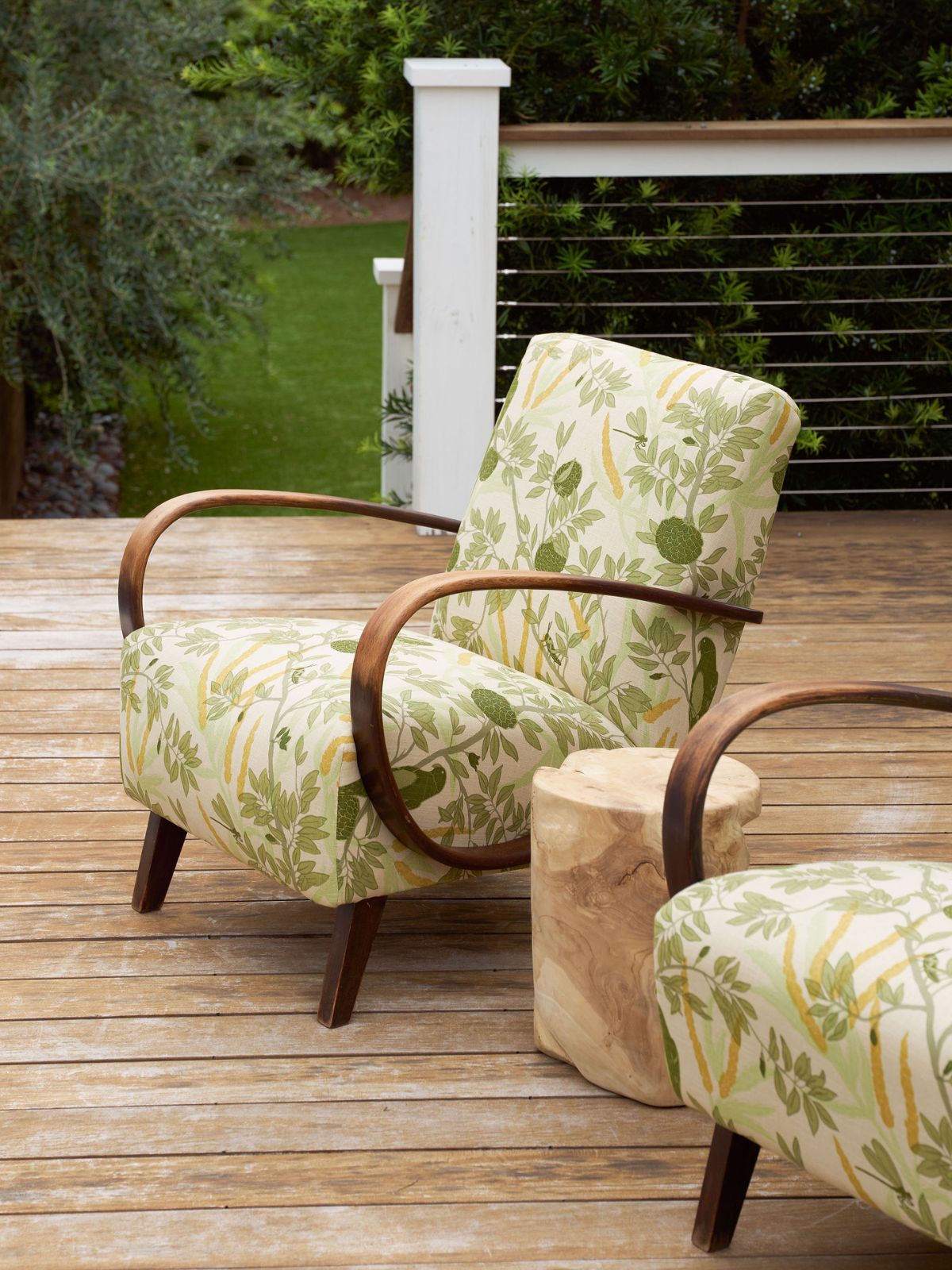 Halabala Chair in Sharifa Parrot