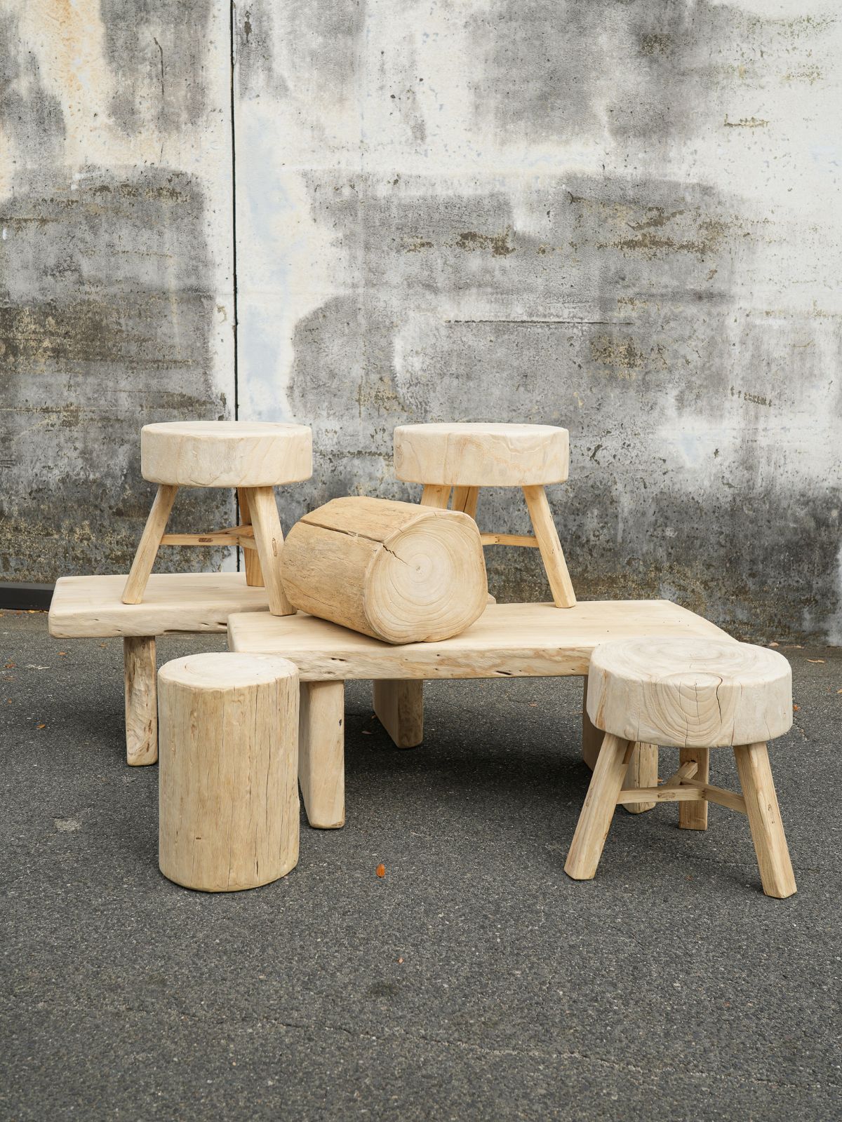 Tree Trunk Stool