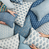 Zardosi Azure Pillow
