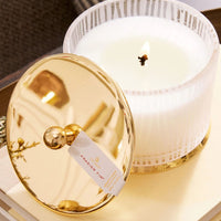 Frasier Fir Gilded Frosted Wood Grain Candle
