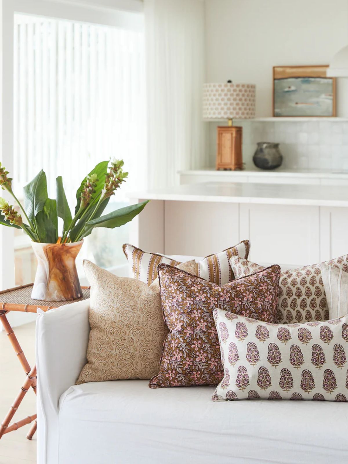 Tuvalu Moonflower Pillow