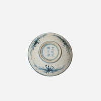 Small Blue and White Porcelain Floral Bouquet Dish
