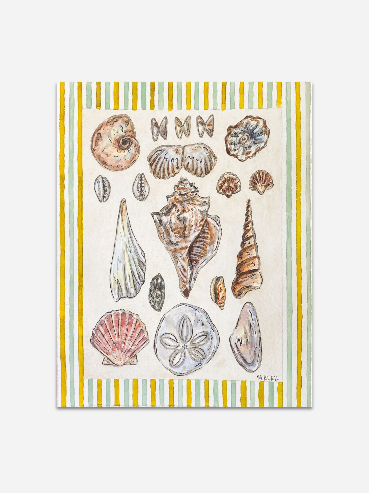 "Island Garden II" Celadon Exclusive Print by Makenzie Kurz