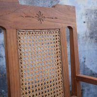 Antique Chair with Rattan Seat