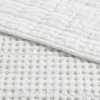 Mills Waffle Quilt Set, White