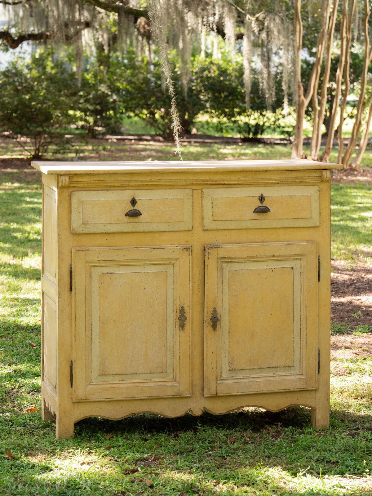 French Housekeepers Cabinet - Later Painted