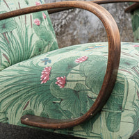 Halabala Chair in Green Lily Pond