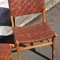 Garrett Leather & Teak Dining Chair