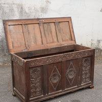 Georgian Carved Coffer Trunk