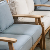 Layla Outdoor Low Back Loveseat Sofa