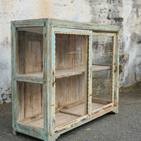 Blue Showcase Cabinet