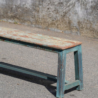 Painted Wooden Bench