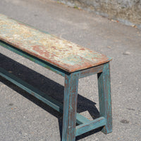 Painted Wooden Bench