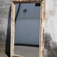 White Painted Wooden Mirror
