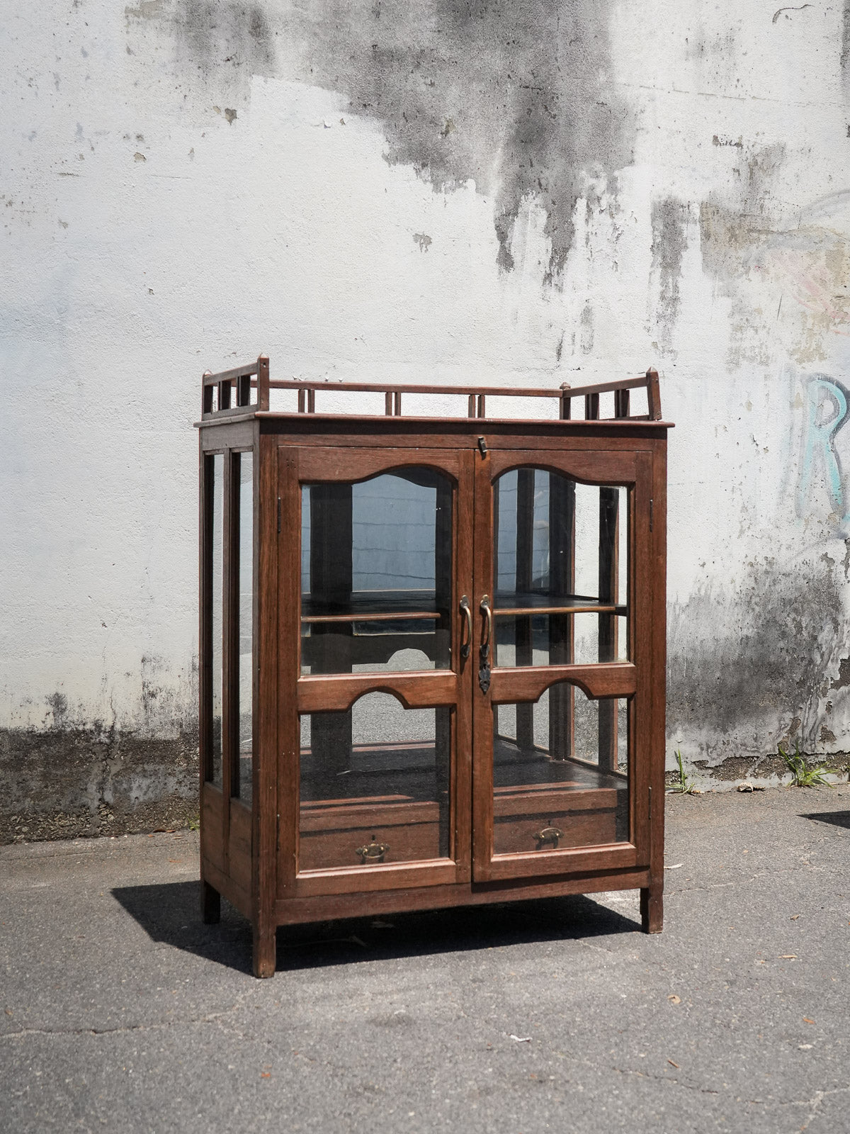 Wood & Glass Display Cabinet