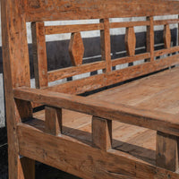Antique Teakwood Javanese Bench