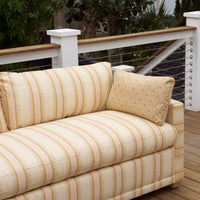 Sylvie Bench Sofa, Backgammon Honey