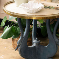 Carved Swan Round Table