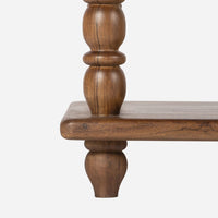 Spindle Nightstand, Walnut